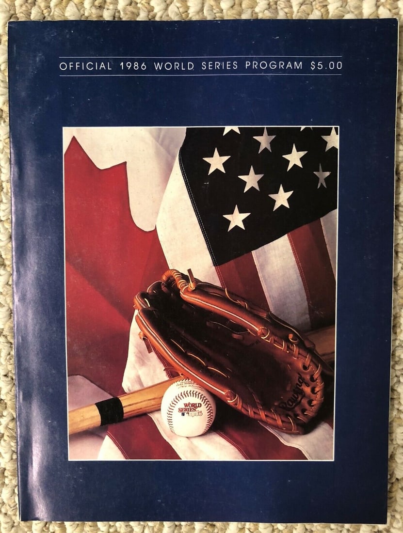 1986 New York Mets World Series Original Program Baseball Excellent Condition: 1986 New York Mets World Series Original Program Original/Reproduction: Original Grade: Excellent Year: 1986 Team: New York Mets Sport: Baseball None While the lot images are representative of the ite
