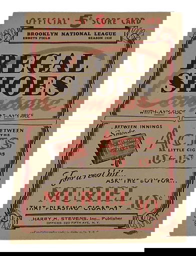 1938 Boston Bees At Red Sox Program Scorecard 5 16 38 Vintage