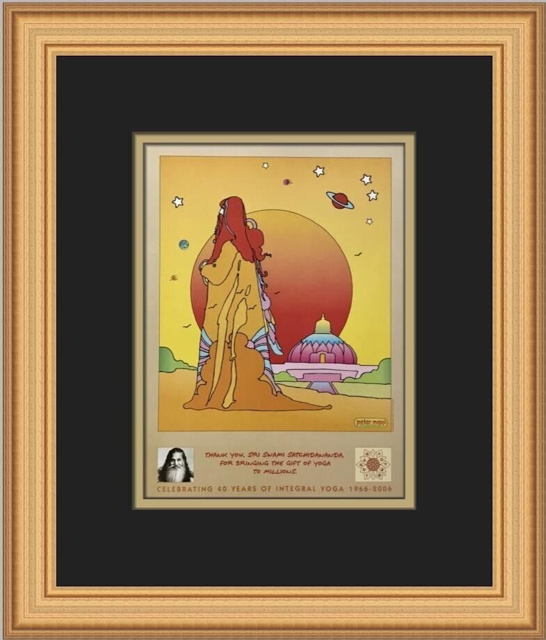 Peter Max Integral Yoga 40 Custom Framed Print 12in x 14in Pop Art: Peter Max Integral Yoga 40 Custom Framed Print Unit Of Sale: Single Piece Artist: Peter Max Size: Medium Item Length: 12 in Region Of Origin: United States Framing: Matted & Framed Personalize: No Yea