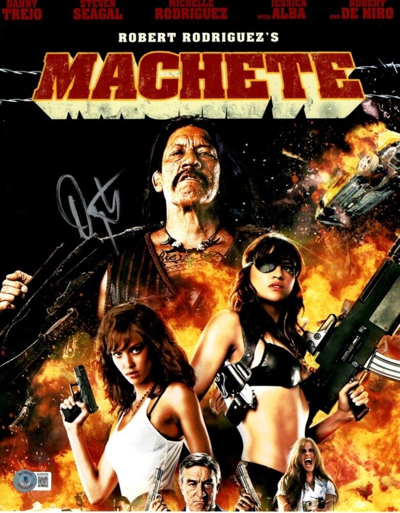 Danny Trejo Signed 11 inches x 14 inches Photo Machete Collage BAS: Danny Trejo Signed Autographed 11X14 Photo Machete Collage BAS Industry: Movies Object Type: Photograph Original/Reproduction: Original Signed By: Danny Trejo Autograph Authentication: Beckett Authent