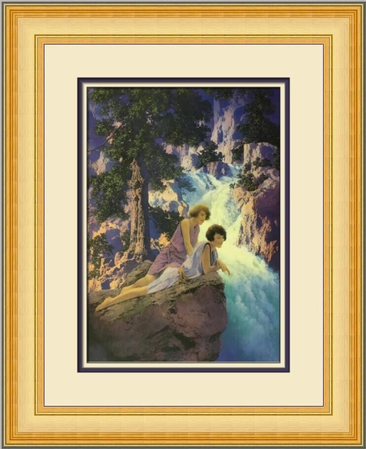 Maxfield Parrish Waterfall Framed Print 20x17in Fantasy Realism Art: Maxfield Parrish Waterfall Custom Framed Print Artist: Maxfield Parrish Unit Of Sale: Single Piece Size: Medium Custom Bundle: No Item Length: 17 in Region Of Origin: united states Framing: Matted & F