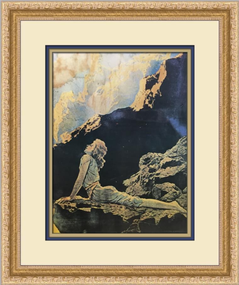 Maxfield Parrish Wild Geese Custom Framed Lithograph Print: Maxfield Parrish Wild Geese Custom Framed Print Size: Medium Region Of Origin: united states Artist: Maxfield Parrish Production Technique: Lithography Framing: Matted & Framed Style: Impressionism It