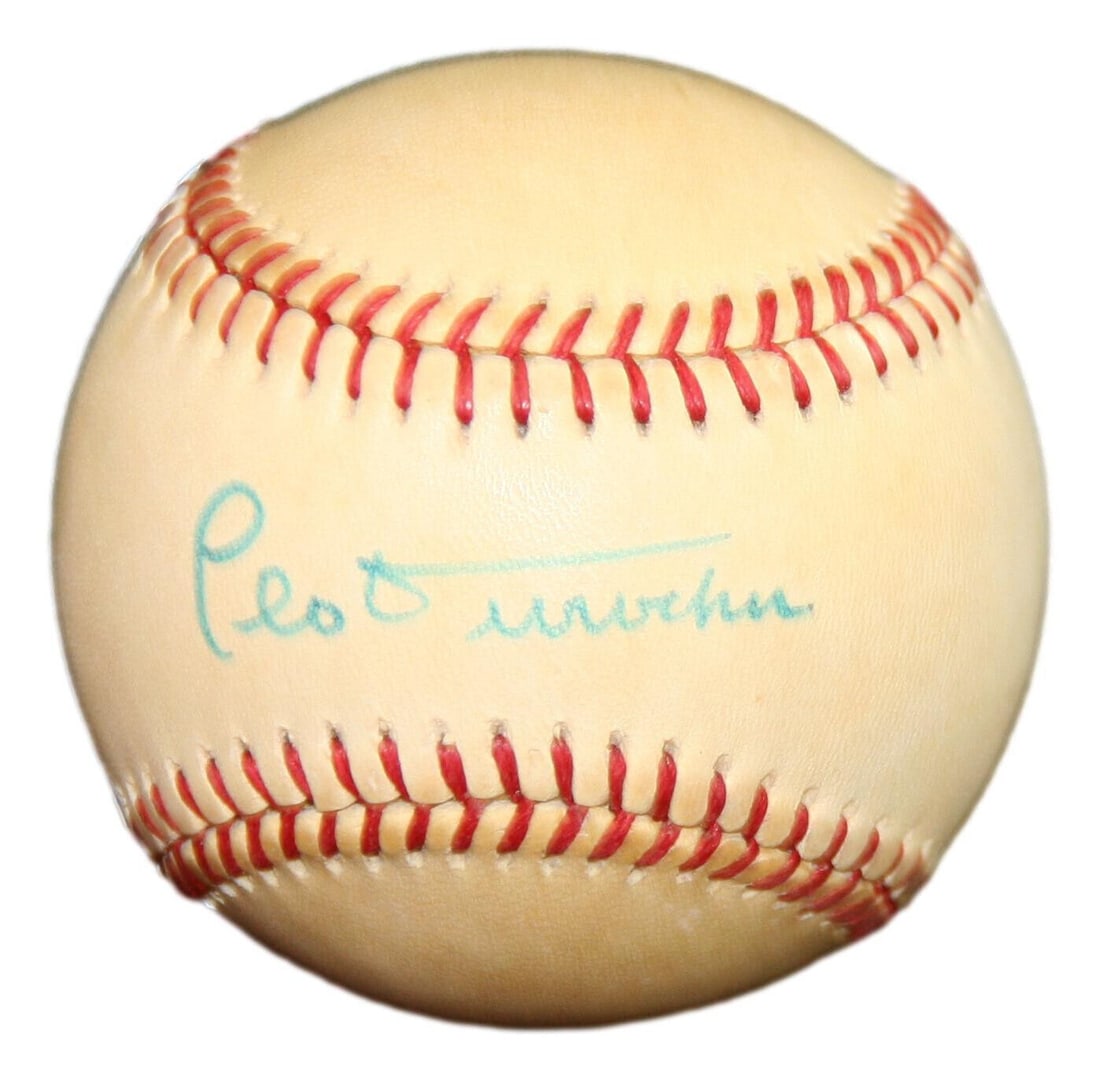 Leo Durocher Signed OAL Baseball Autographed Dodgers PSA/DNA: Leo Durocher Signed OAL Baseball Autographed Dodgers PSA/DNA AL87873 Player: Leo Durocher Sport: Baseball-MLB Autograph Type: Authentic Original Product Type: Autographed Baseball Signed: Yes Autograp