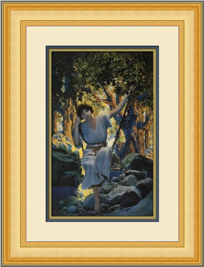 Maxfield Parrish Dreamlight Custom Framed Print 20in x 16in Fantasy Realism: Maxfield Parrish Dreamlight Custom Framed Print Artist: Maxfield Parrish Unit Of Sale: Single Piece Size: Medium Custom Bundle: No Item Length: 16 in Region Of Origin: united states Framing: Matted &