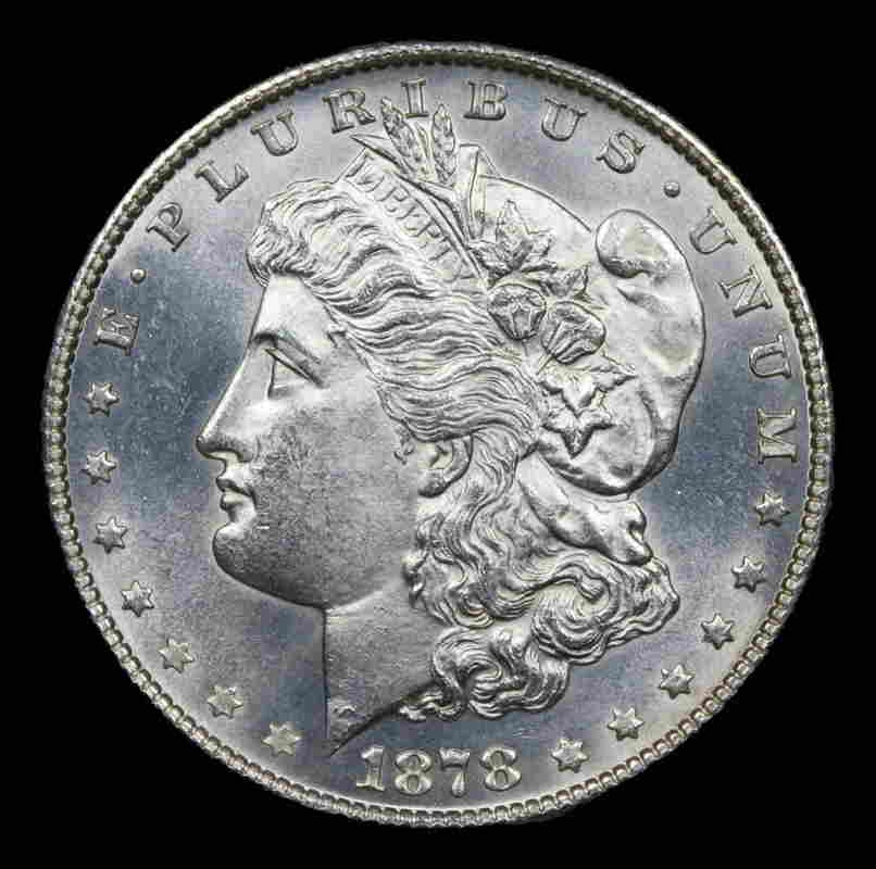 1878-s Morgan Dollar $1 Graded ms65+ By SEGS: 1878-s Morgan Dollar $1 Graded ms65+ By SEGS MYNT Auctions does not necessarily agree with SEGS grade on this example. Please inspect images and conduct your own research before bidding. The MYNT Guar