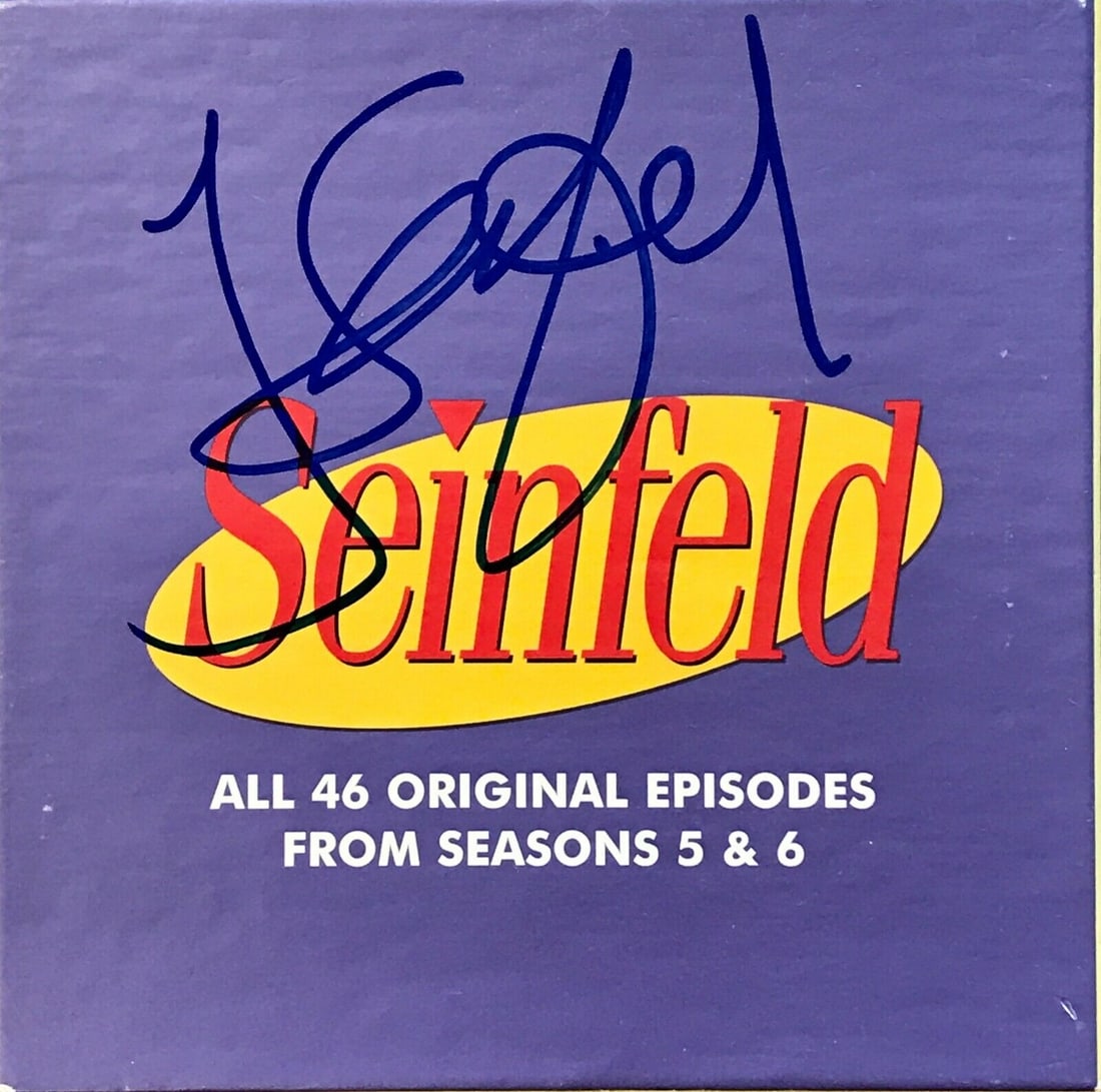 Jerry Seinfeld Jason Alexander Signed Puffy Shirt Collectors Edition DVD Set 5 and 6: JERRY SEINFELD/JASON ALEXANDER signed PUFFY SHIRT Collectors Edition DVD set 5&6 Original/Reproduction: Original Object Type: DVD Signed By: Jerry Seinfeld/Jason Alexander Industry: Television Show: S
