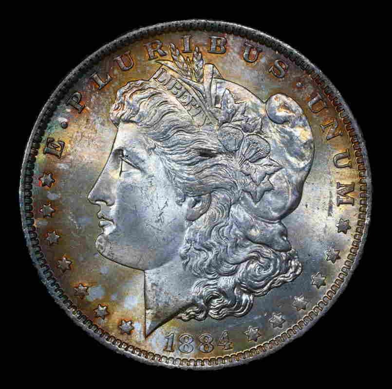 1884-o Morgan Dollar $1 Graded ms66+ By SEGS: 1884-o Morgan Dollar $1 Graded ms66+ By SEGS MYNT Auctions does not necessarily agree with SEGS grade on this example. Please inspect images and conduct your own research before bidding. The MYNT Guar