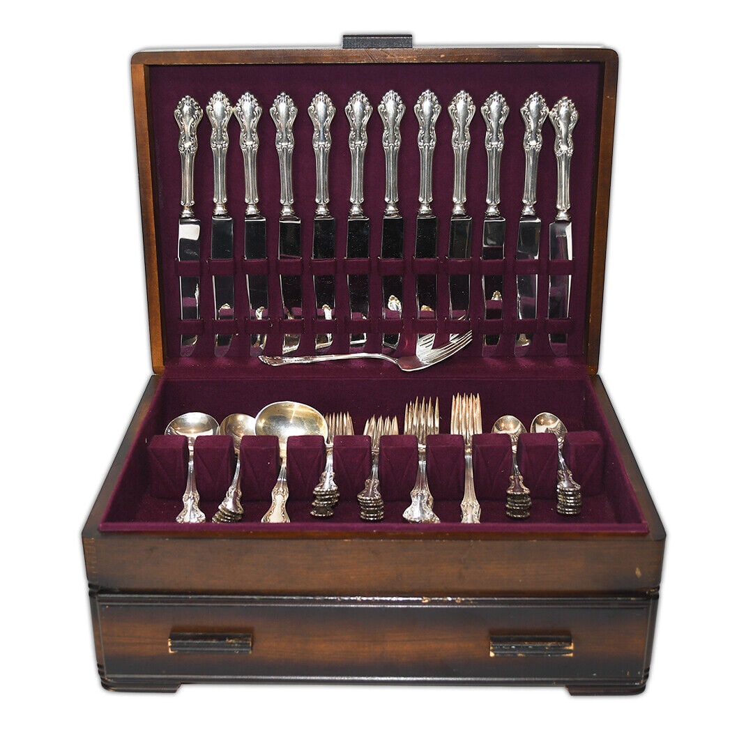 Princess Elizabeth by National Silver Sterling Flatware- SET for 12: Princess Elizabeth by National Silver Sterling Flatware- SET for 12 Type: Flatware - Sets Princess Elizabeth by National Silver Sterling Flatware Set for 12 Princess Elizabeth by National Silver Sterl