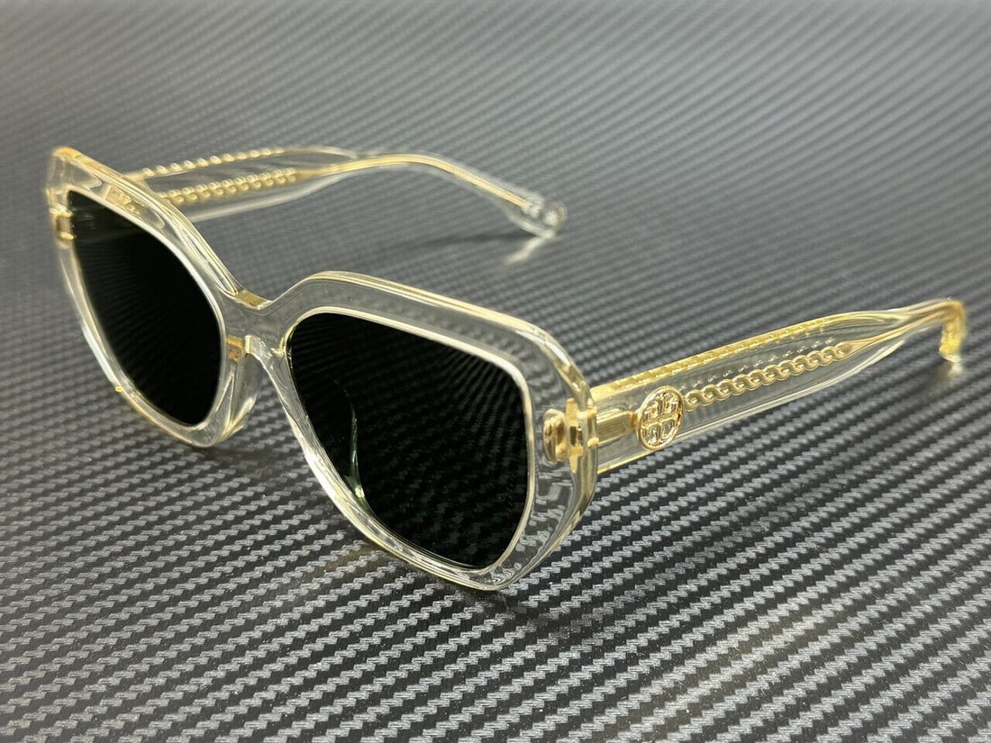 Tory Burch Transparent Green 55mm Women's Sunglasses: TORY BURCH TY7194U 19523H Transparent Green 55 mm Womens Sunglasses Frame Color: Green Type: Sunglasses New The Mynt Guarantee: All items in this auction are guaranteed to be 100% authentic. At Your S