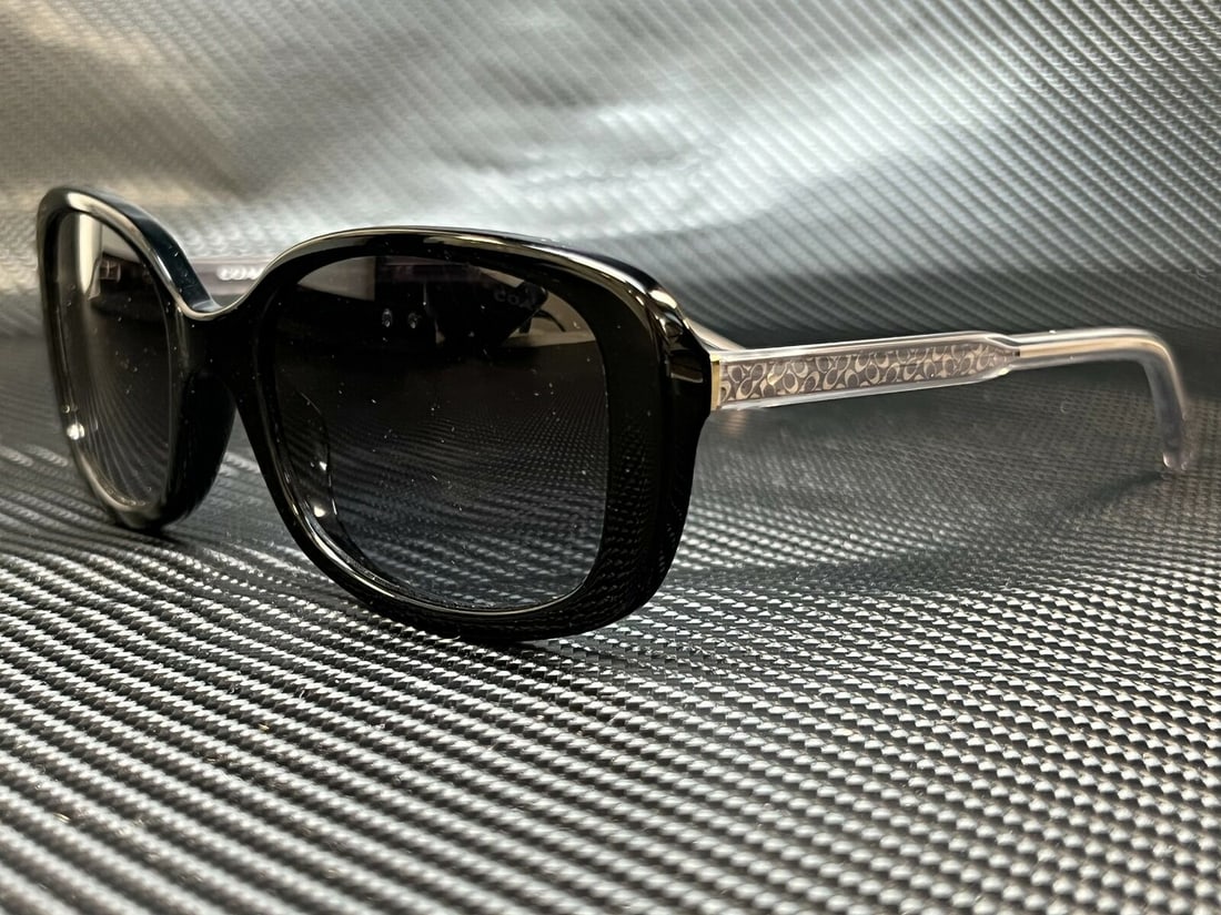 COACH Black Rectangle Square Womens 53 mm Sunglasses: COACH HC8278 50028G Black Rectangle Square Womens 53 mm Sunglasses Type: Sunglasses Frame Color: Black Style: Rectangle New The Mynt Guarantee: All items in this auction are guaranteed to be 100% auth