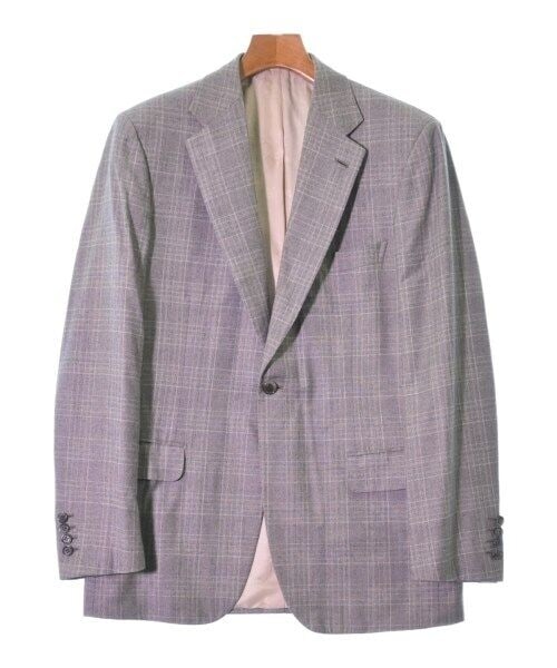 Brioni Gray Check Pattern Tailored Blazer 48 L: Brioni Tailored Jacket Gray(Check Pattern) 48(Approx. L) Type: Blazer Size: 48(Approx. L) Size Type: Regular Color: Gray(Check Pattern) Vintage: No Season: Fall Winter Jacket/Coat Length: 30 in Fit: R