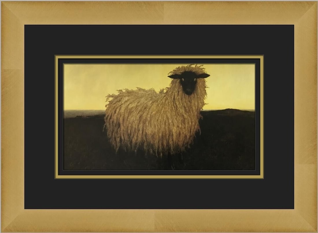 James Wyeth Framed Portrait of Lady Print: Experience the elegance of James Wyeth's 'Portrait of Lady,' a custom-framed print that beautifully blends Impressionism and Realism styles. This open edition offset lithograph is professionally frame