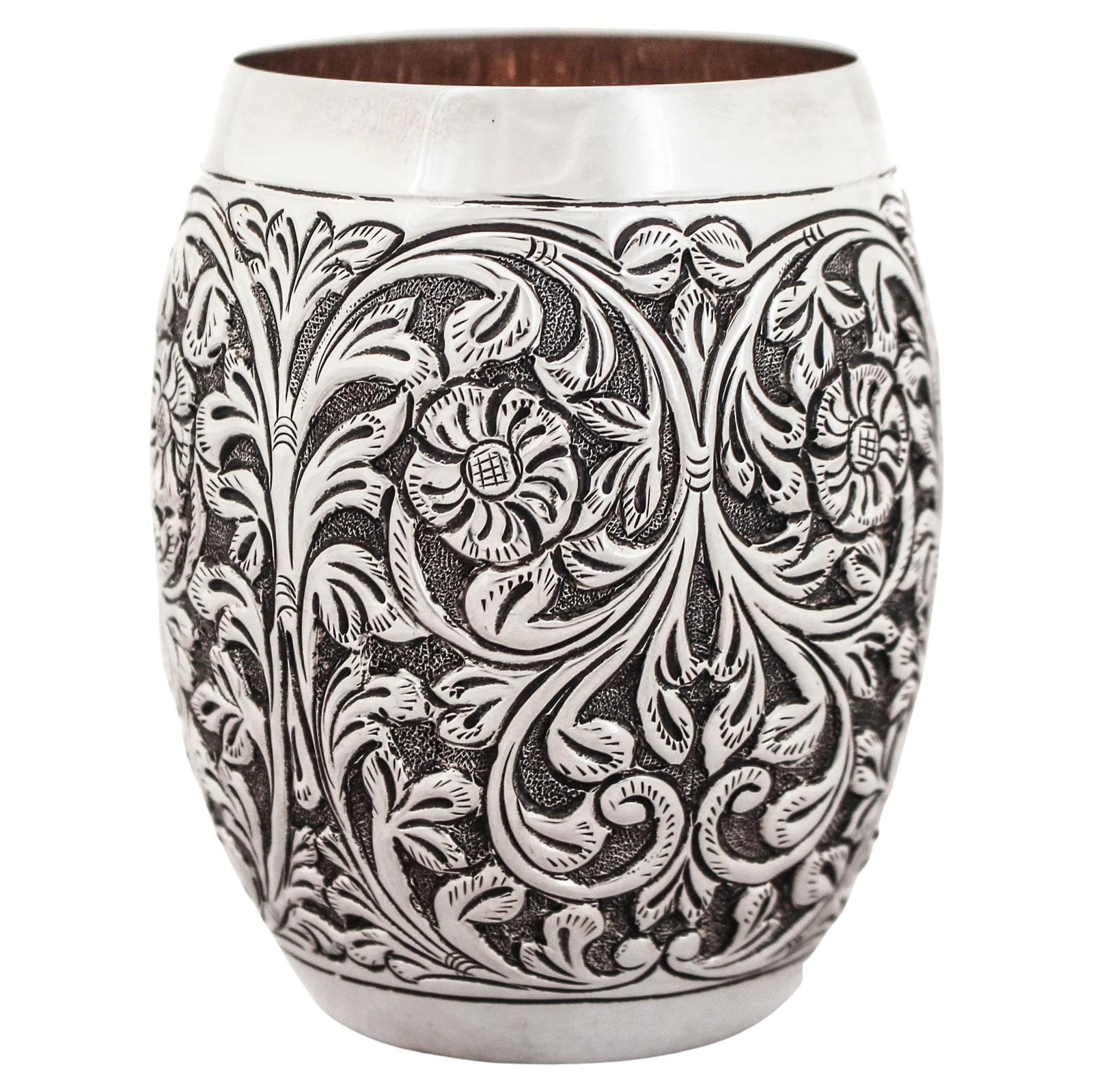 Sterling Silver Goblet from 1970s Israel: This exquisite sterling silver goblet showcases elegant craftsmanship from 1970s Israel. With a height and diameter of 4 inches, it reflects the classic design of the era, making it a perfect addition