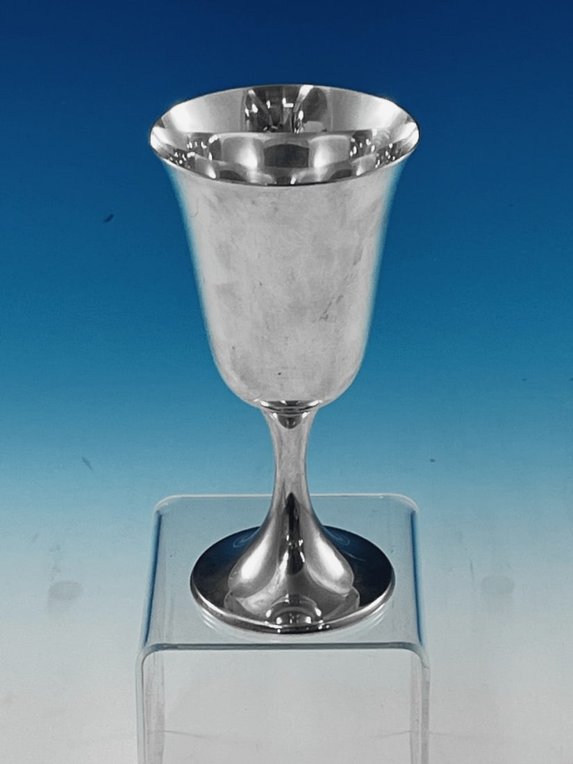 Number 272 Gorham Sterling Silver Water Goblet 6 1/2 inches Tall 3 3/8 inches Rim: Number 272 by Gorham Sterling Silver Water Goblet 6 1/2" Tall Brand: Gorham Pattern: 272 Composition: Sterling Silver (.925) Type: Cups & Goblets Age: Post-1940 Maker: Gorham Gorhamnumber 272 by gorha
