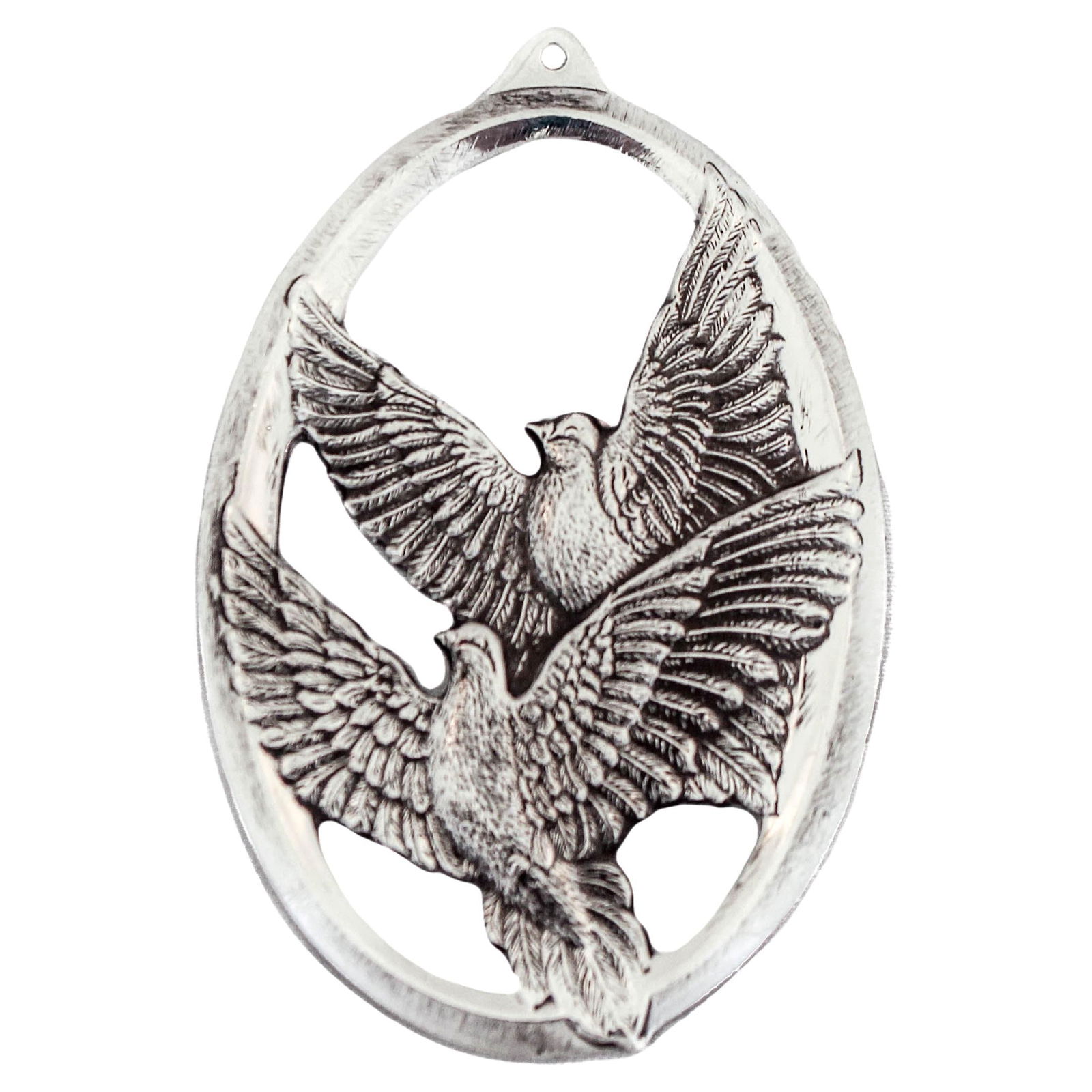 Vintage Sterling Silver Christmas Ornament 1976: This exquisite Christmas ornament, crafted by Wallace Silversmiths, is made of sterling silver and dates back to 1976. It features a sleek design with dimensions of 2.5 inches in height, 2 inches in w