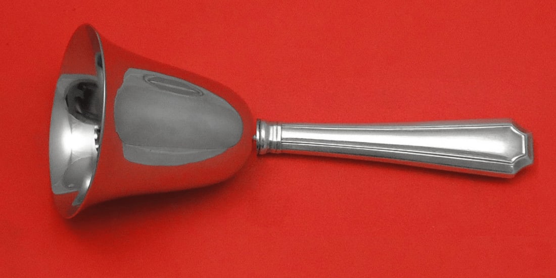 Fairfax by Durgin-Gorham Sterling Silver Dinner Bell HH Stainless 7in Custom: Fairfax by Durgin-Gorham Sterling Silver Dinner Bell HH with Stainless 7" Custom Seller Notes: "Excellent condition" Brand: Durgin Pattern: Fairfax Type: Dinner Bell Age: Post-1940 Maker: Gorham Fairf