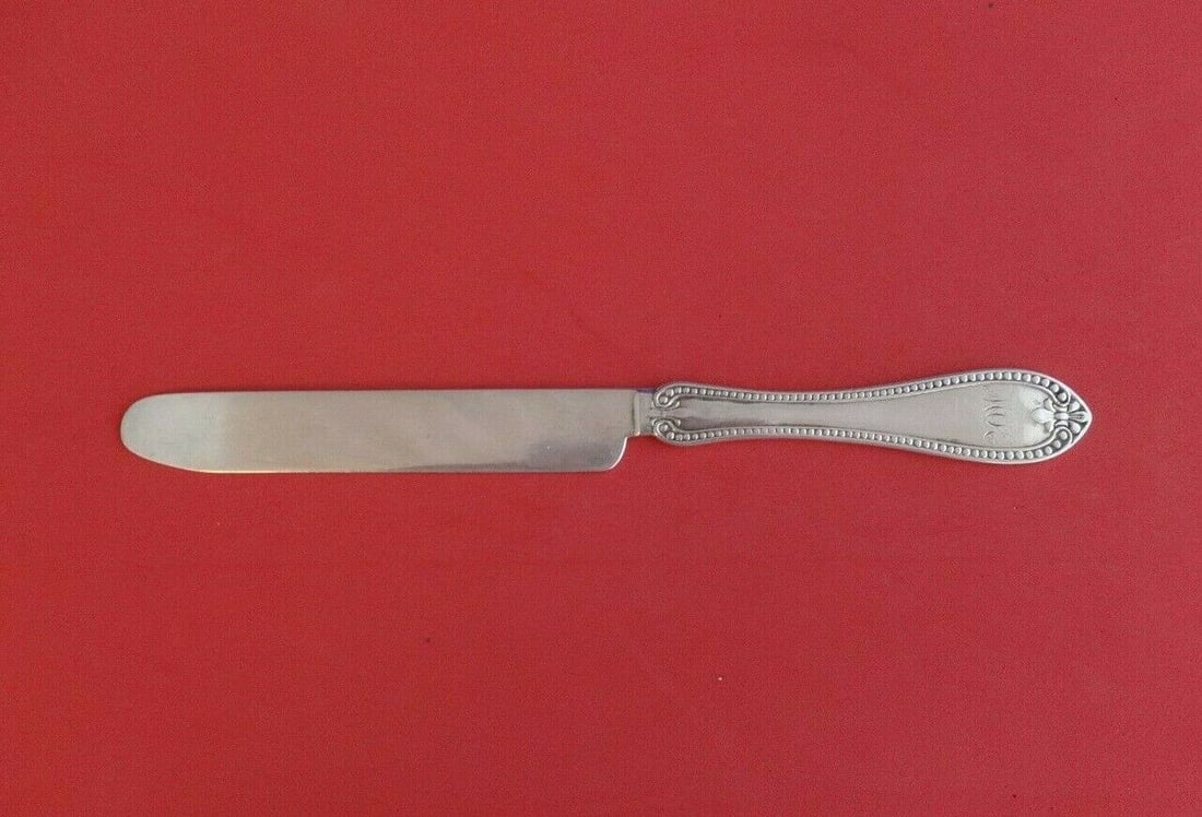 Bead by George Sharp Albert Coles Sterling Silver Tea Knife 8in: Bead by George Sharp / Albert Coles Sterling Silver Tea Knife FH All Sterling 8" Seller Notes: "Excellent condition" Pattern: Beaded Type: Flatware - Knives Composition: Sterling Silver Bead by george