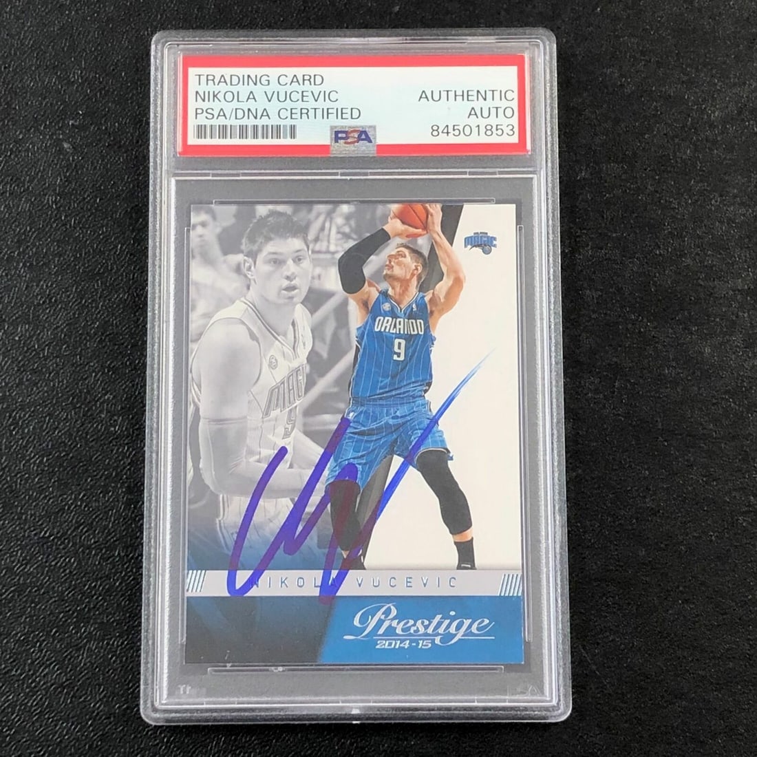 2014-15 Panini Prestige #59 Nikola Vucevic Signed Card AUTO PSA Slabbed Magic: 2014-15 Panini Prestige #59 Nikola Vucevic Signed Card AUTO PSA Slabbed Magic Pre-Owned While the lot images are representative of the item, the size, placement and strength of the signature may vary.