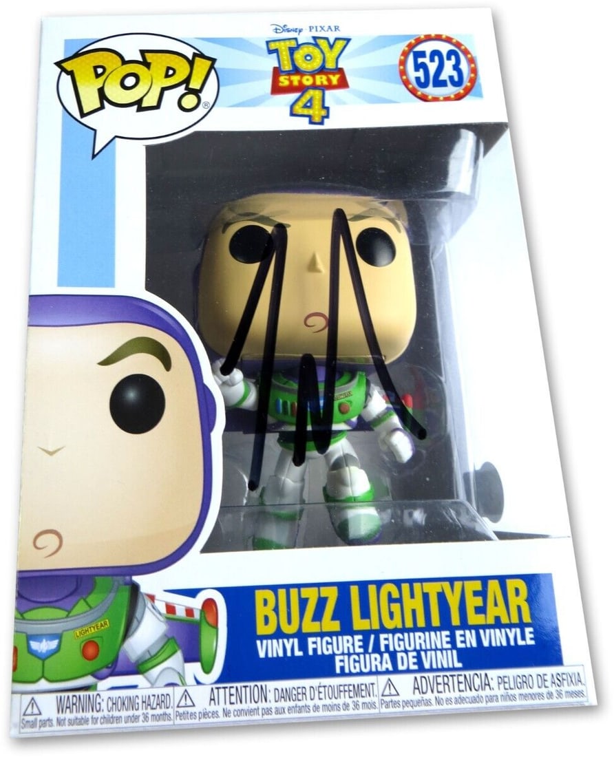 Tim Allen Autographed Funko POP! Figure Buzz Lightyear Toy Story BAS: Tim Allen Autographed Funko POP! Figure Buzz Lightyear Toy Story BAS Industry: Movies Original/Reproduction: Original Signed By: Tim Allen Autograph Authentication: Beckett Authentication Player: Tim