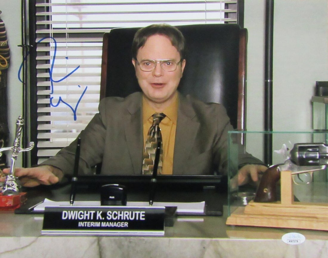 Rainn Wilson Autographed 11x14 Photo "The Office" JSA 184735: Rainn Wilson Autographed 11x14 Photo "The Office" JSA 184735 Productname: Rainn Wilson Autographed 11x14 Photo "The Office" JSA 184735 Original/Reprint: Original Player: Creed Bratton Product: Photo S