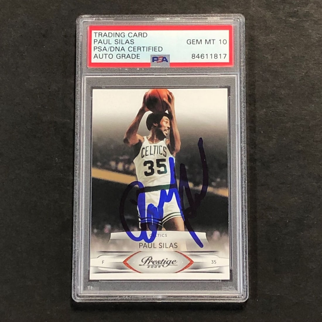 2009-10 Panini Prestige #142 Paul Silas Signed Card AUTO 10 PSA Slabbed Celtics: 2009-10 Panini Prestige #142 Paul Silas Signed Card AUTO 10 PSA Slabbed Celtics Original/Reprint: Original Sport: Basketball-NBA Pre-Owned While the lot images are representative of the item, the size