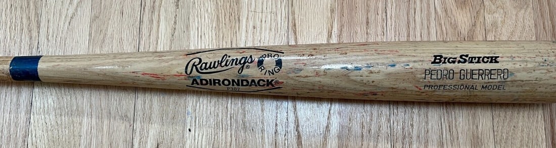 PEDRO GUERRERO (Los Angeles Dodgers) Game Used 1985 Rawlings Model 288 RJ bat.: PEDRO GUERRERO (Los Angeles Dodgers) Game Used 1985 Rawlings Model 288 RJ bat. Sport: Baseball Player: Pedro Guerrero Officially Licensed: Yes Team: Los Angeles Dodgers Features: Used in Game Modified