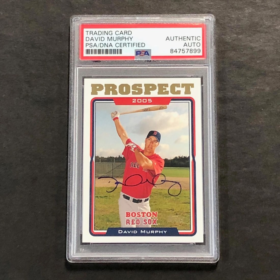 2005 Topps #UH109 David Murphy Signed Card AUTO PSA Slabbed Red Sox: 2005 Topps #UH109 David Murphy Signed Card AUTO PSA Slabbed Red Sox Pre-Owned While the lot images are representative of the item, the size, placement and strength of the signature may vary. Each item