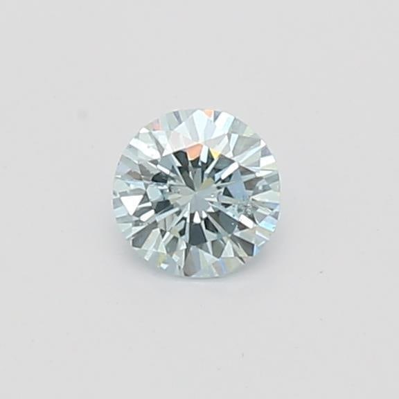 GIA Certified 0.11 Ct Round Cut Fancy Green-Blue Loose Diamond: GIA Certified 0.11 Ct Round Cut Fancy Green-Blue Loose Diamond With Papers: Yes Main Stone Weight (Cts): 0.11 Main Stone: Diamond With Original Box/Packaging: No Colored Diamond Intensity: Fancy Repor