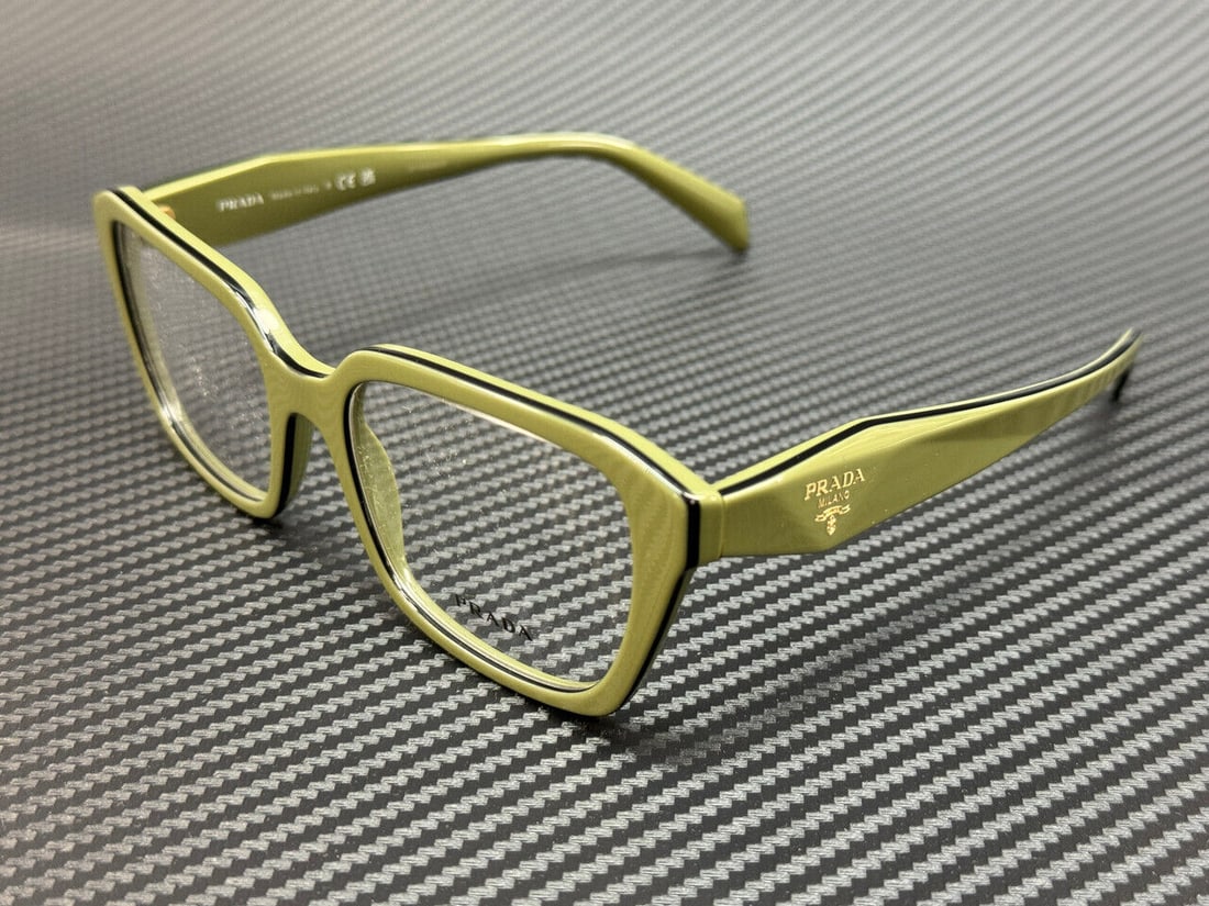 PRADA PR 14ZV 13J1O1 Green Womens 54 mm Eyeglasses: PRADA PR 14ZV 13J1O1 Green Womens 54 mm Eyeglasses Frame Color: Green Type: Eyeglasses New The Mynt Guarantee: All items in this auction are guaranteed to be 100% authentic. At Your Service: At Mynt, 