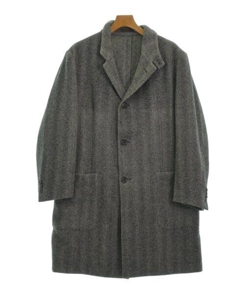ETRO Chester Coat GrayxBlack(Herringbone) 52(Approx. XXL): ETRO Chester Coat GrayxBlack(Herringbone) 52(Approx. XXL) Type: Coat Size: 52(Approx. XXL) Size Type: Regular Color: GrayxBlack(Herringbone) Vintage: No Season: Fall Winter Jacket/Coat Length: 39 in F
