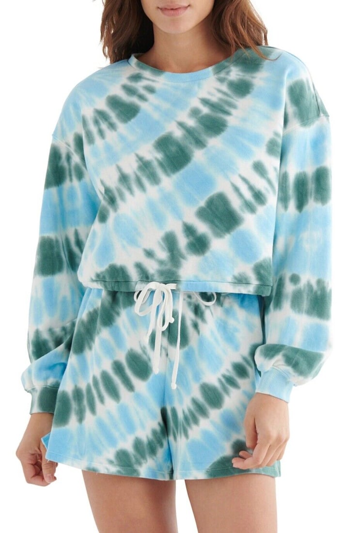 Lucky Brand Cool for Summer Cropped Crew: Lucky Brand Cool for Summer Cropped Crew Size Type: Regular Type: Sweatshirt Occasion: Activewear Size: S Color: Blue Style: Pullover Material: Cotton Season: Summer Pre-Owned The Mynt Guarantee: All