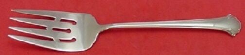 Towle Chippendale Sterling Silver Cold Meat Fork 8in Serving Fork: Towle Chippendale Sterling Silver Cold Meat Fork 8in Serving Fork This un-used Towle Chippendale cold meat fork is crafted from high-quality sterling silver. Measuring 8 inches, it features the elegan