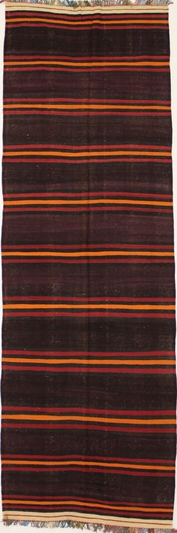 Hand Woven Vintage Wool Runner Rug 5 Feet by 15 Feet Multicolored Floral Design: Hand Woven Vintage Wool Runner Rug 5 Feet by 15 Feet Multicolored Floral Design Enhance your hallway with this hand-woven vintage wool runner rug, featuring a vibrant multicolored floral design. Measu