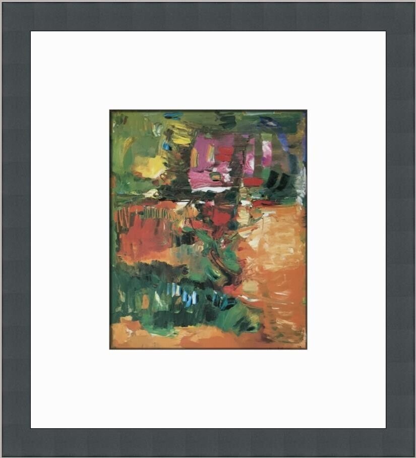 Hans Hoffman In the Wake of the Hurricane Framed Print 11x12 Inches: Hans Hoffman In the Wake of the Hurricane Framed Print 11x12 Inches This art piece titled 'In the Wake of the Hurricane' by Hans Hoffman features a medium-sized, custom framed print. Created in 1990,