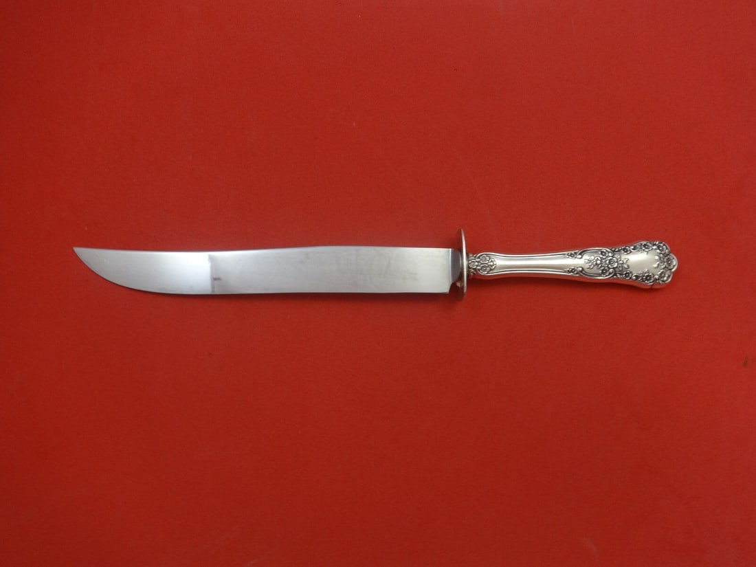 Buttercup Sterling Silver Steak Carving Knife 12in by Gorham Antique: Buttercup Sterling Silver Steak Carving Knife 12in by Gorham Antique This Buttercup by Gorham steak carving knife measures 12 inches and is crafted from high-quality sterling silver. Dating back to th