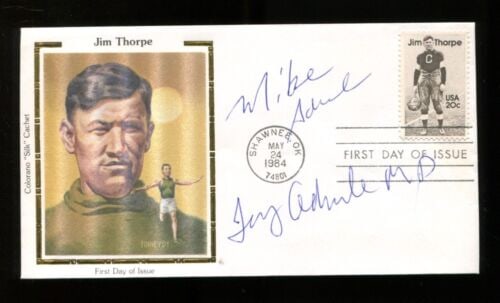 Mike & Tony Adamle Signed FDC First Day Cover NFL Bears Browns: Mike & Tony Adamle Signed FDC First Day Cover NFL Bears Browns This is an authentic original autographed First Day Cover featuring signatures from Mike and Tony Adamle. Ideal for football enthusiasts 