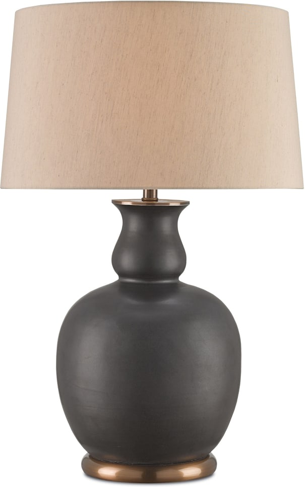 Ultimo Black Table Lamp In Matte Black: Ultimo Black Table Lamp In Matte Black The Ultimo Table Lamp Cuts A Bold Profile With The Lustrous Matte Black Finish On Its Rotund Ceramic Body. Details That Make This Black Lamp Special Include The