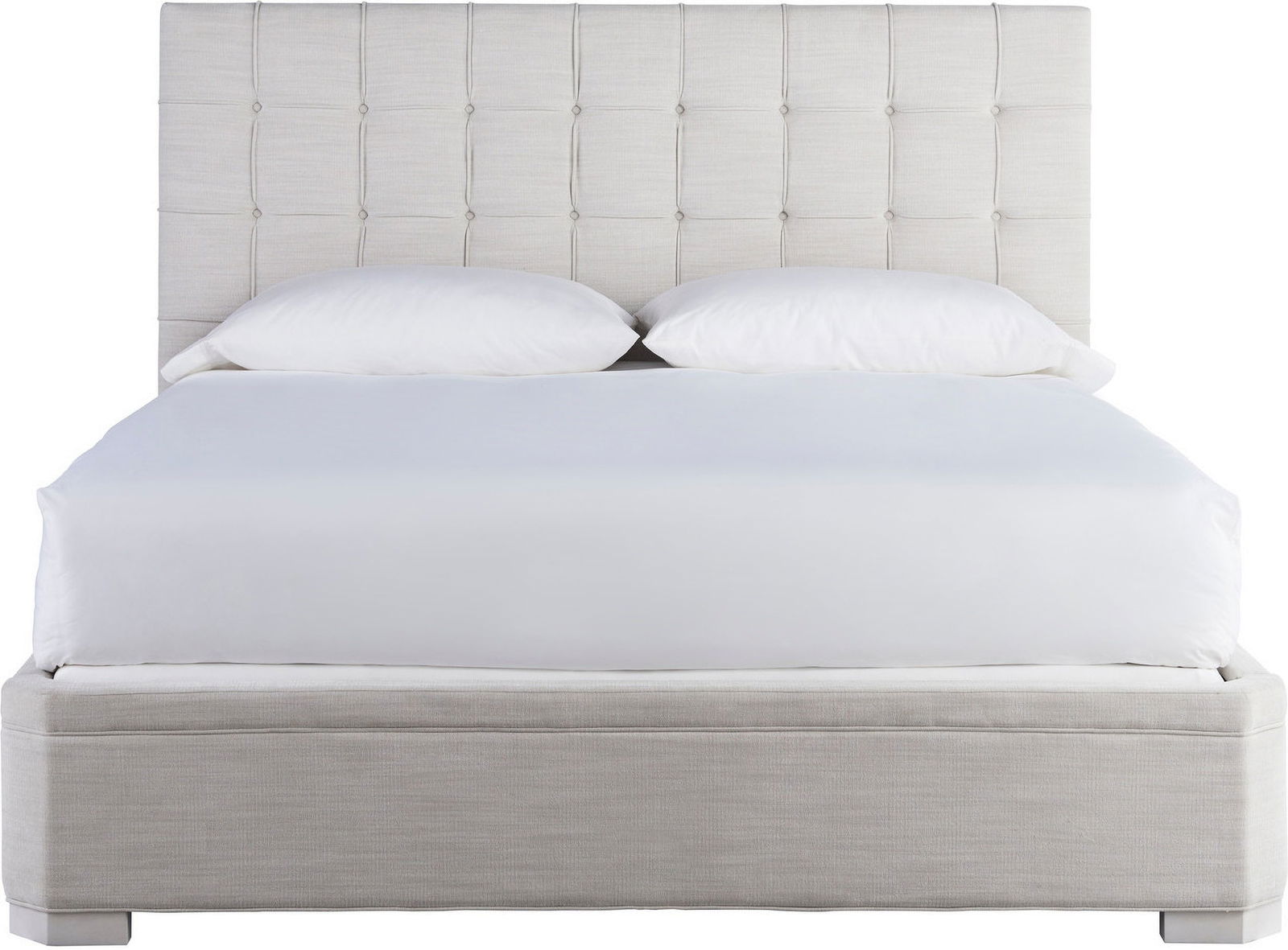 Love Joy Bliss Alabaster Uptown Bed Queen 50: Love Joy Bliss Alabaster Uptown Bed Queen 50 Button-tufted to perfection in a Woven Pewter fabric, the Uptown Bed expresses casual luxury at its finest. Hand Applied Welts Hand Applied Tufting Hand Ap