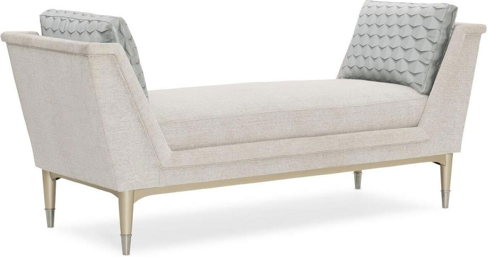 Caracole Upholstery End To End Living Settees & Chaises: Caracole Upholstery End To End Living Settees & Chaises Perfectly proportioned, this well-dressed chaise is ideal for a bedroom or special nook. Its balanced shape is accented by a fabric cover in the