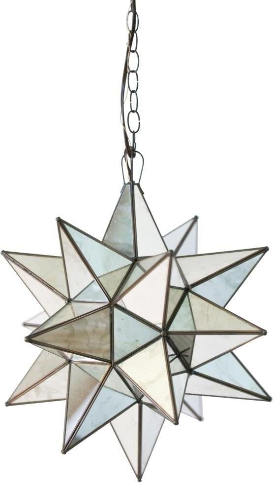 Star Antique Mirror Large Chandelier: Star Antique Mirror Large Chandelier Whether you intstall one or group several together, our extra large, moravian star chandelier with antique mirrors brings beautiful sparkle to your decor throughou