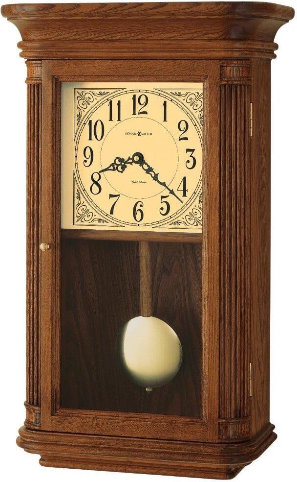 Howard Miller Westbrook Wall Clock: Howard Miller Westbrook Wall Clock WALL CLOCK: This Westbrook Wall Clock features an Oak Yorkshire finish on select hardwoods and veneers to complement your home decor. The decorative model includes r