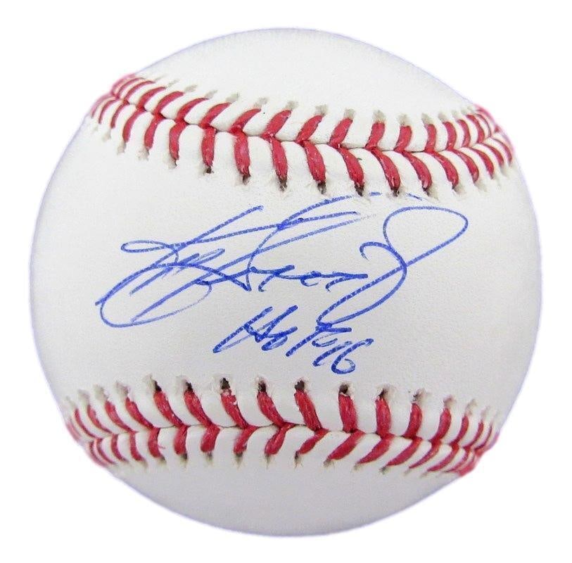Ken Griffey Jr. Autographed OML Baseball Seattle Mariners Beckett Authentication: Ken Griffey Jr. Autographed OML Baseball Seattle Mariners Beckett Authentication This is an autographed OML baseball by Ken Griffey Jr., featuring his inscription. The autograph is authenticated by Be