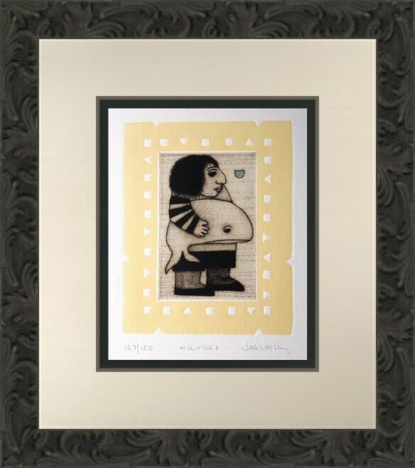 Carol Jablonsky Melville Pencil Signed Limited Edition Lithograph Framed Art 1981: Carol Jablonsky Melville Pencil Signed Limited Edition Lithograph Framed Art 1981 Pencil signed limited edition lithograph titled 'Melville' by artist Carol Jablonsky. This contemporary art piece was 