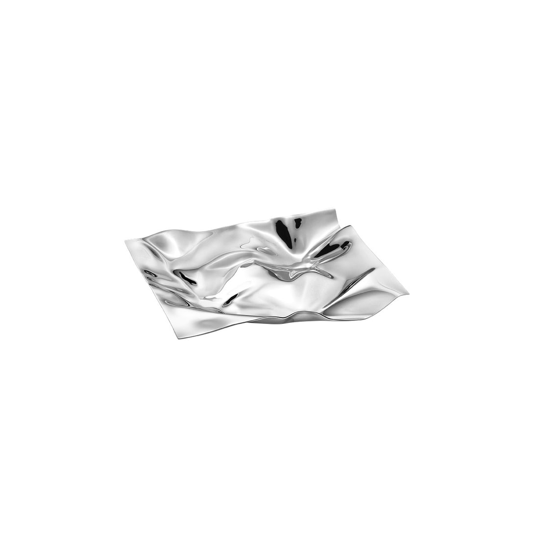 Georg Jensen Panton Stainless Steel Serving Tray Small: Georg Jensen Panton Stainless Steel Serving Tray Small This small serving tray by Georg Jensen features a stunning mirror-polished stainless steel finish, designed by Verner Panton. Affectionately nic
