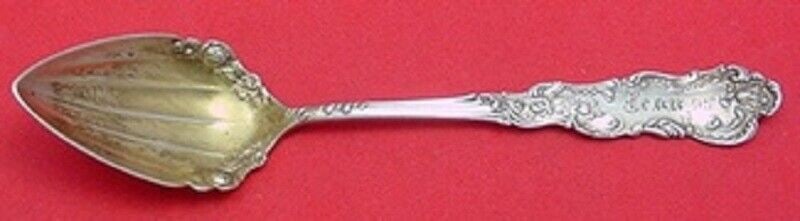 Baronial Frank Smith Sterling Silver Grapefruit Spoon 5.5in Goldwashed Fancy Fluted Monogrammed: Baronial Frank Smith Sterling Silver Grapefruit Spoon 5.5in Goldwashed Fancy Fluted Monogrammed Baronial by Frank Smith sterling silver grapefruit spoon in the pattern Baronial. This goldwashed spoon
