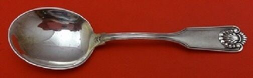 Frank Smith Fiddle Shell Sterling Silver Sugar Spoon 5.5in: Frank Smith Fiddle Shell Sterling Silver Sugar Spoon 5.5in This exquisite sugar spoon is crafted from sterling silver in the classic Fiddle Shell pattern by renowned maker Frank Smith. Measuring 5.5 i