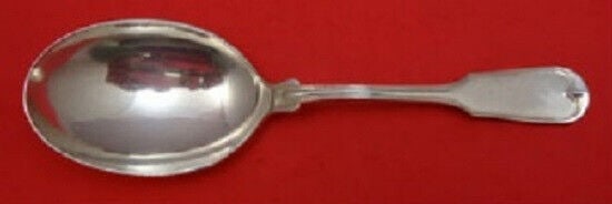 Frank Smith Fiddle Thread Sterling Silver Berry Spoon 7.625in Serving Piece: Frank Smith Fiddle Thread Sterling Silver Berry Spoon 7.625in Serving Piece This exquisite berry spoon features a Fiddle Thread pattern by Frank Smith, crafted from all sterling silver. Measuring 7.62