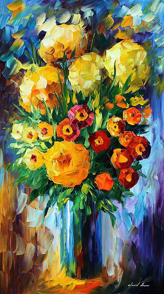 Limited Edition Giclee Canvas Art by Leonid Afremov 76x137 cm: Limited Edition Giclee Canvas Art by Leonid Afremov 76x137 cm Discover a limited edition giclee artwork hand-painted by Leonid Afremov, part of an exclusive series of only 25 pieces. This first giclee