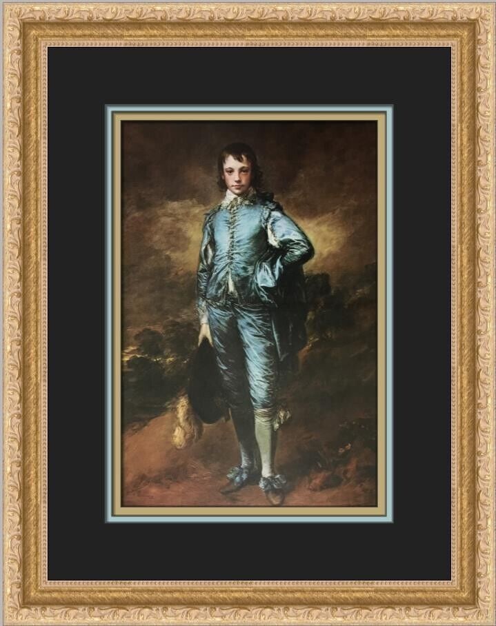 Thomas Gainsborough The Blue Boy Framed Print 16x13 In Art Auction