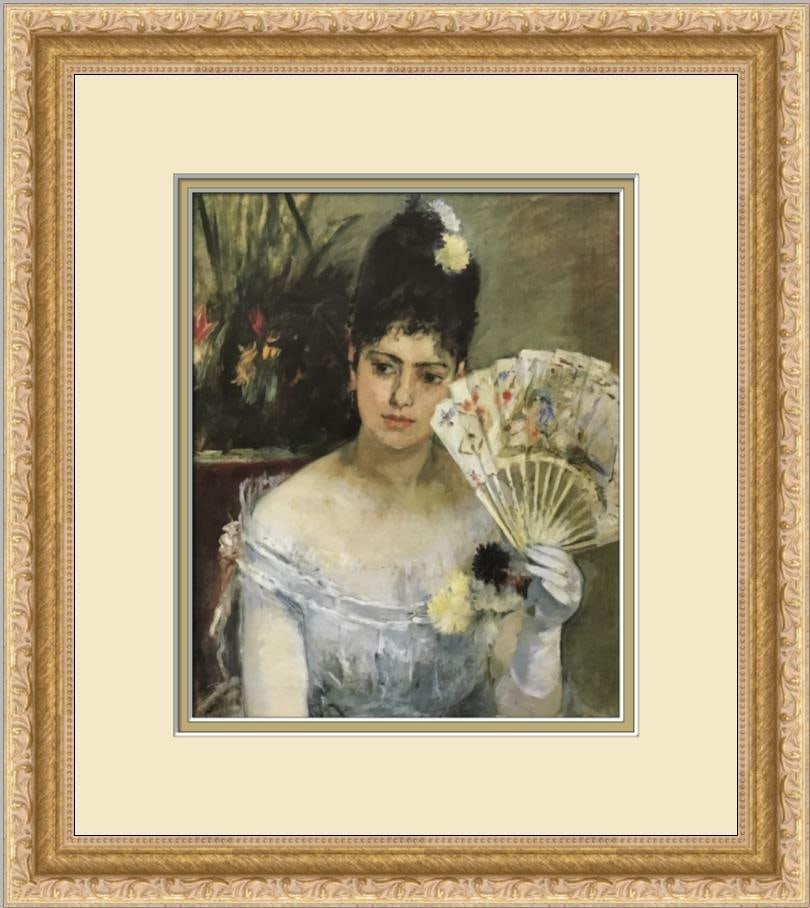 Berthe Morisot At the Ball Custom Framed Print 14in x 16in Americana Art: Berthe Morisot At the Ball Custom Framed Print 14in x 16in Americana Art At the Ball is a custom framed print by Berthe Morisot, featuring offset lithograph production technique. The framed artwork me